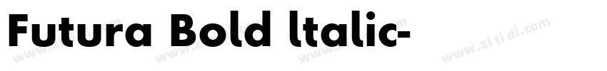Futura Bold ltalic字体转换
